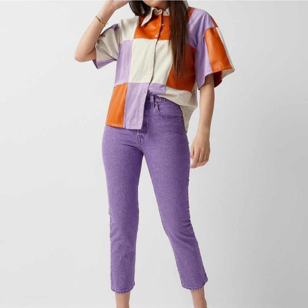 ✴️Closet Closing Sale!✴️Levi's 501 Original Cropped Botanical Lavender Jeans